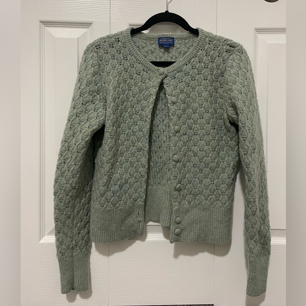 Pendleton wool knit cardigan size small